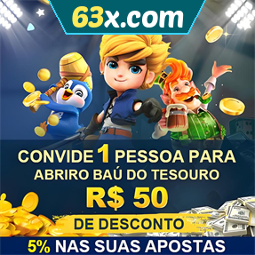 63x.com Indique amigos para receber um bônus